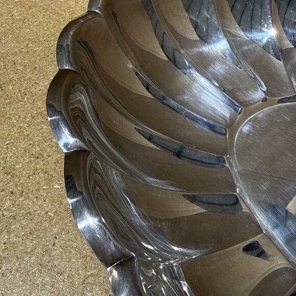 VTG Towle EP 4716 Silverplate Oval Serving Bowl Scalloped Edge 15x11 - Picture 3 of 8